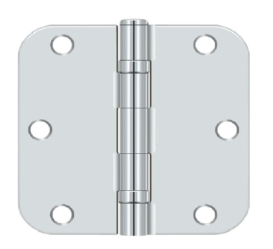 Deltana S35R5BB26 Radius Hinge, Bright Chrome