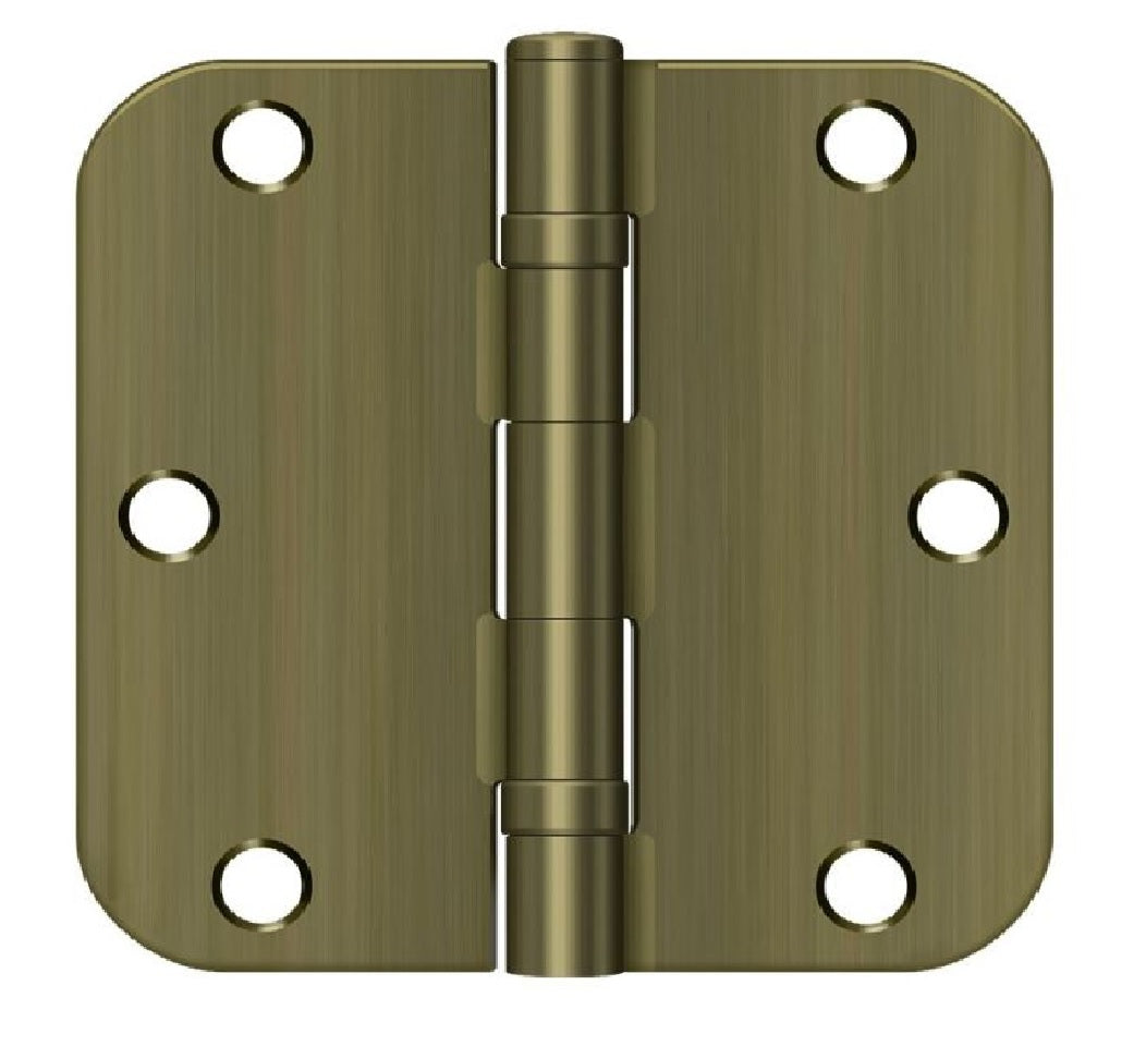 Deltana S35R5BB5 Radius Hinge, Antique Brass