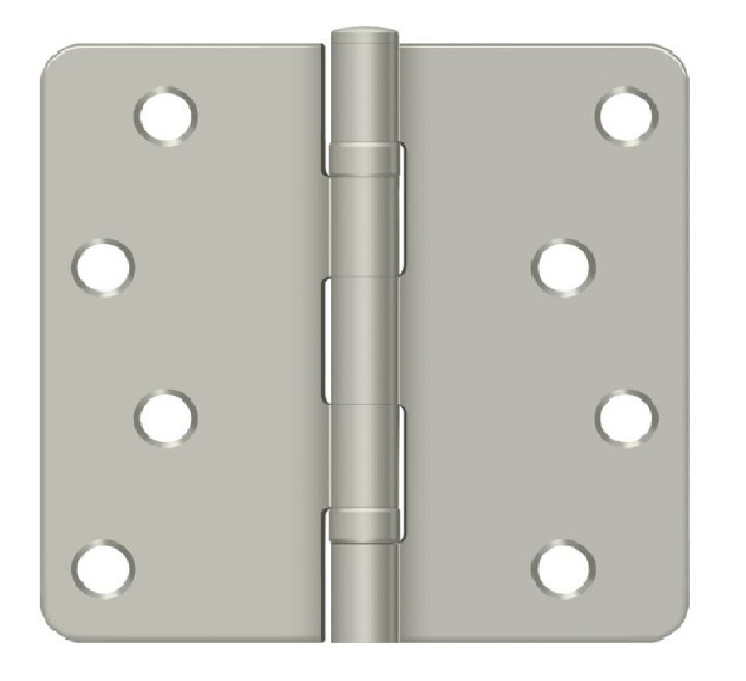 Deltana S44R4BB15 Radius Hinge, Satin Nickel