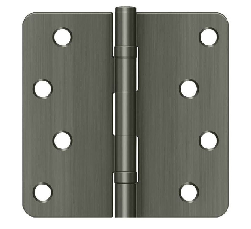 Deltana S44R4BB15A Radius Hinge, Antique Nickel