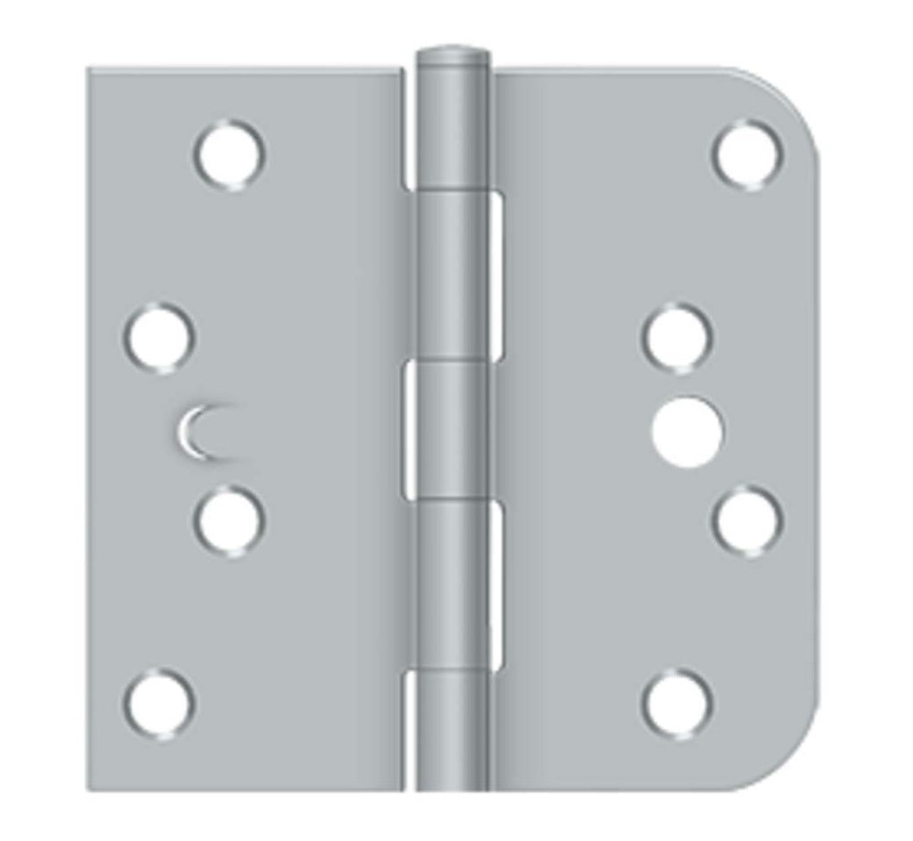 Deltana S44058TT26D-R/H Radius Door Hinge, Satin Chrome