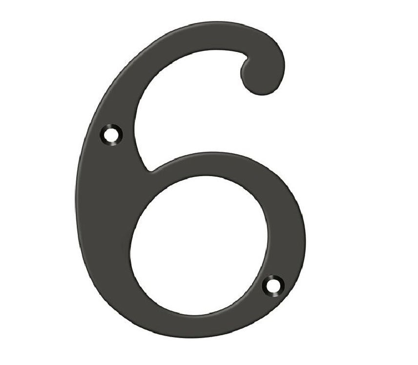 Deltana RN4-6U10B House Number, Oil Rubbed Bronze, 4"