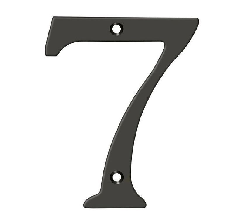 Deltana RN4-7U10B House Number, Oil Rubbed Bronze, 4"