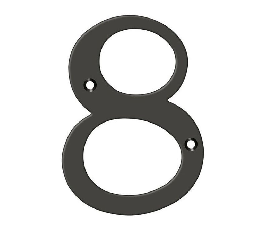 Deltana RN4-8U10B House Number, Oil Rubbed Bronze, 4"