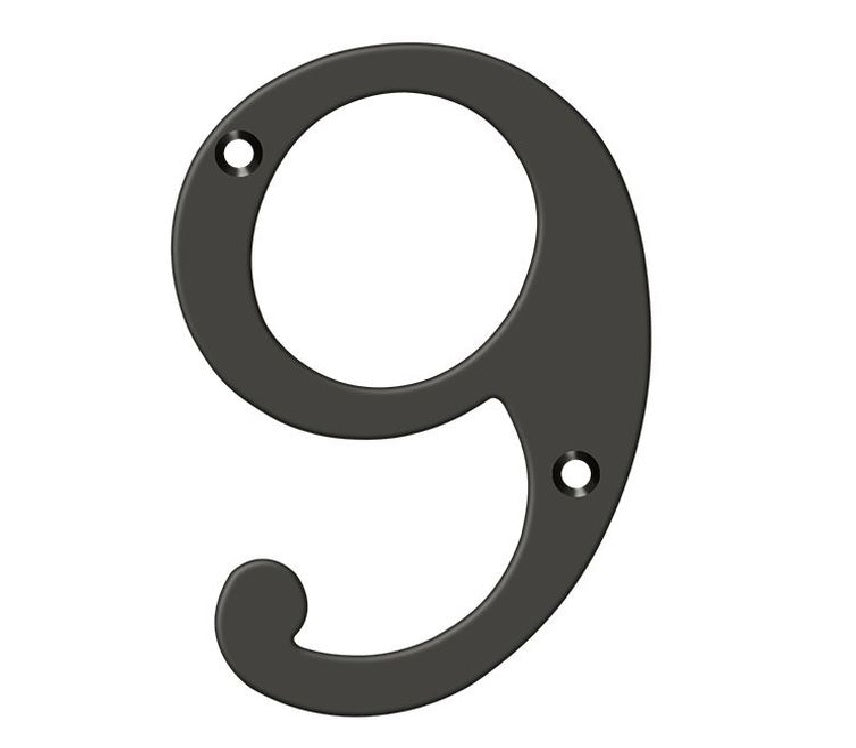 Deltana RN4-9U10B House Number, Oil Rubbed Bronze, 4"