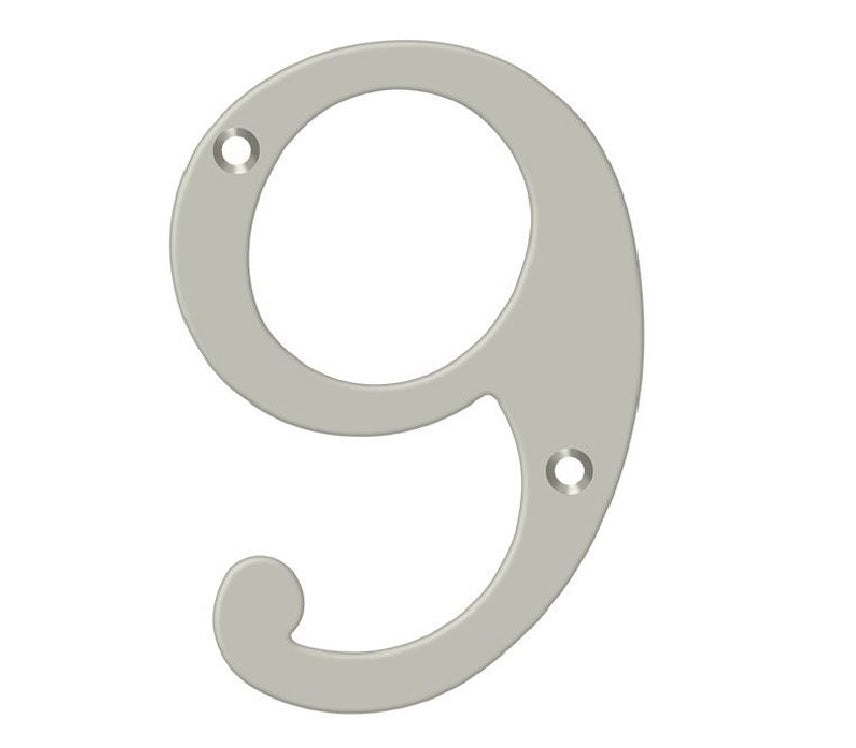 Deltana RN4-9U15 House Number, Satin Nickel, 4"