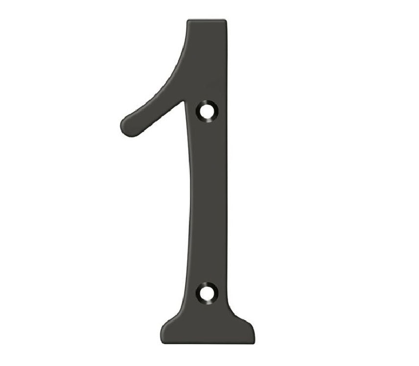 Deltana RN6-1U10B House Number, Oil Rubbed Bronze, 6"
