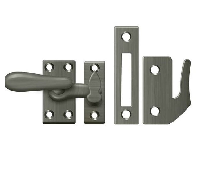 Deltana CF66U15A Casement Fastener Window Lock, Antique Nickel