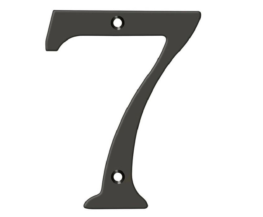 Deltana RN6-7 House Number, Lifetime Brass, 6"