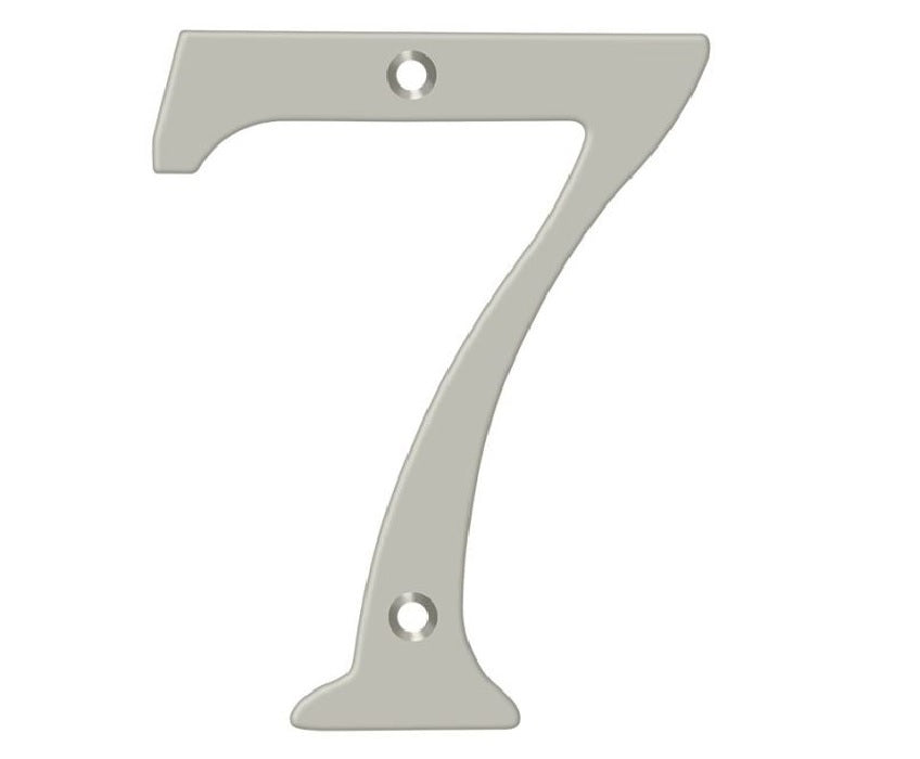 Deltana RN6-7U15 House Number, Satin Nickel, 6"