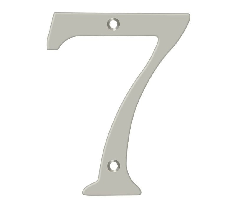 Deltana RN6-7U15A House Number, Satin Nickel, 6"