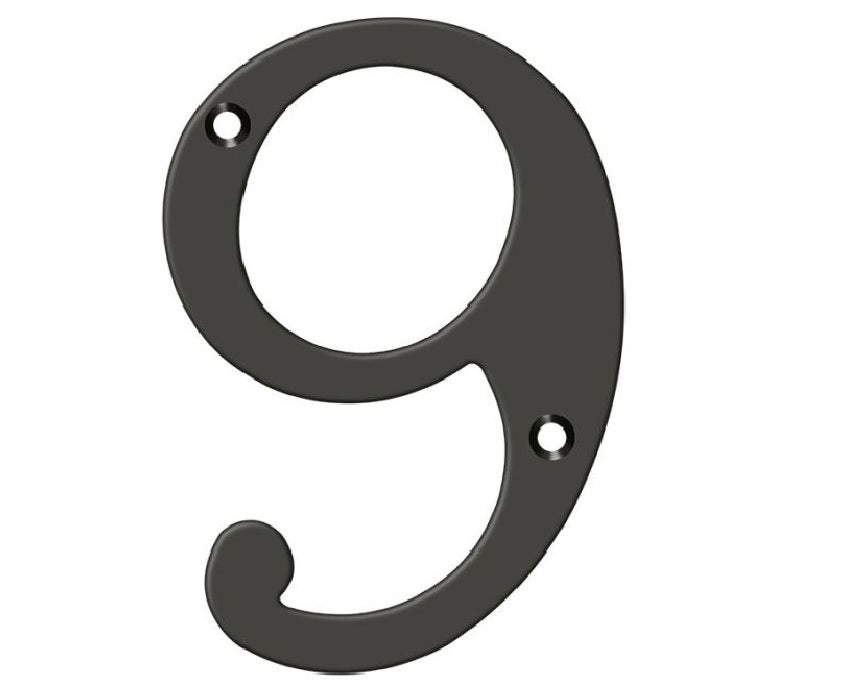 Deltana RN6-9U10B House Number, Oil Rubbed Bronze, 6"