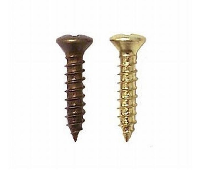 Amerock CM92555M3 Sheet Metal Screws, Machine Brass