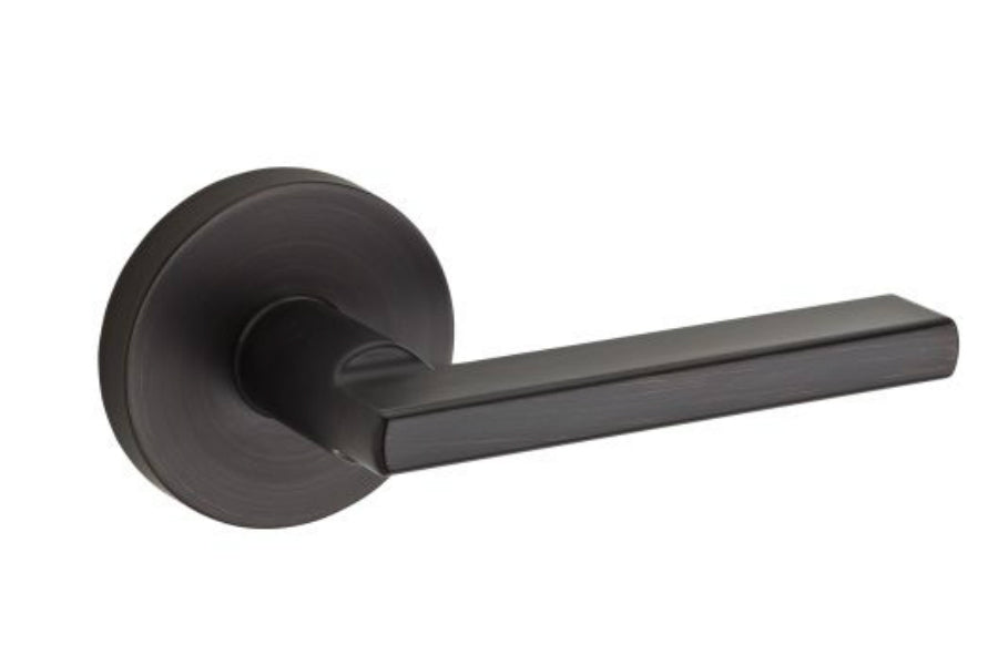 Kwikset 154HFLRDT-11P Halifax Round Passage Door Lock, Venetian Bronze