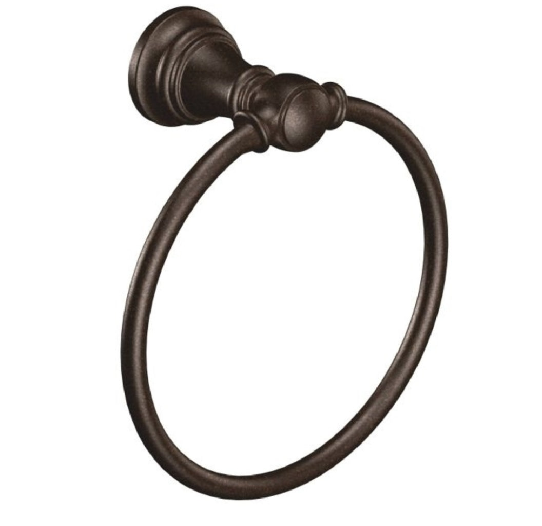 Moen YB8486ORB Weymouth Towel Ring, Oil Rubbed Bronze