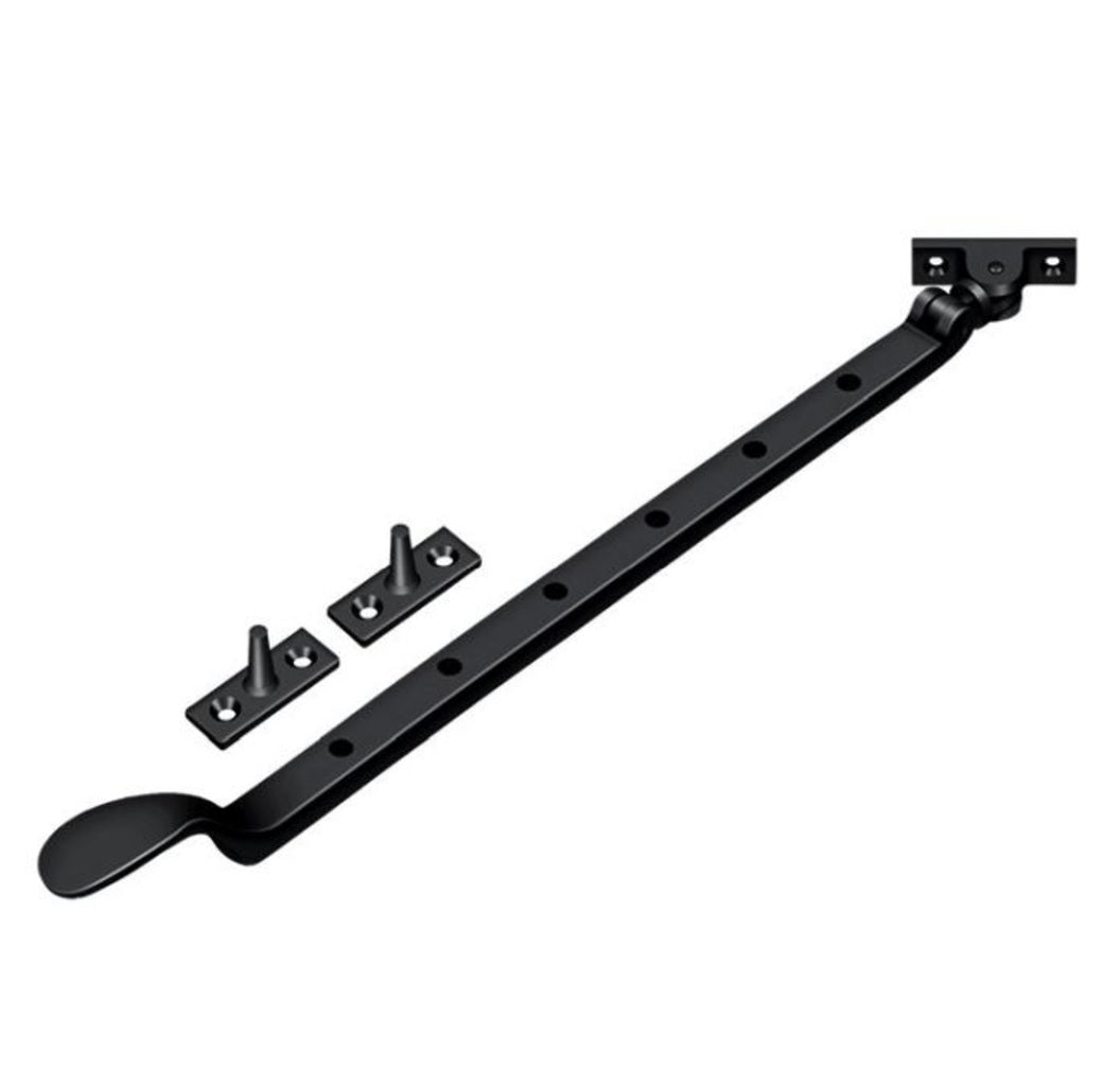Deltana CSA13U19 Colonial Casement Stay Adjuster, Black, 13"