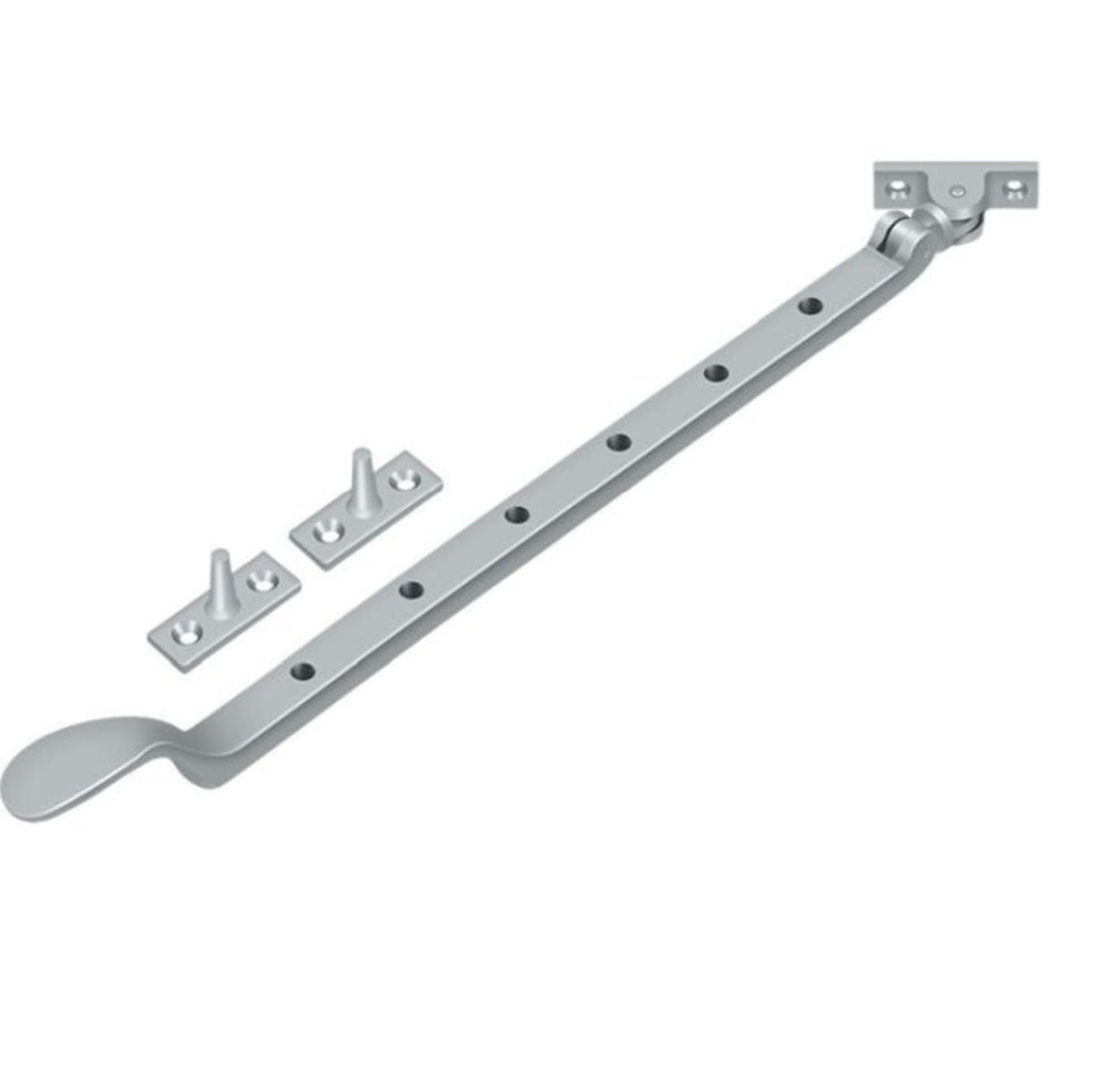 Deltana CSA13U26D Colonial Casement Stay Adjuster, Satin Chrome