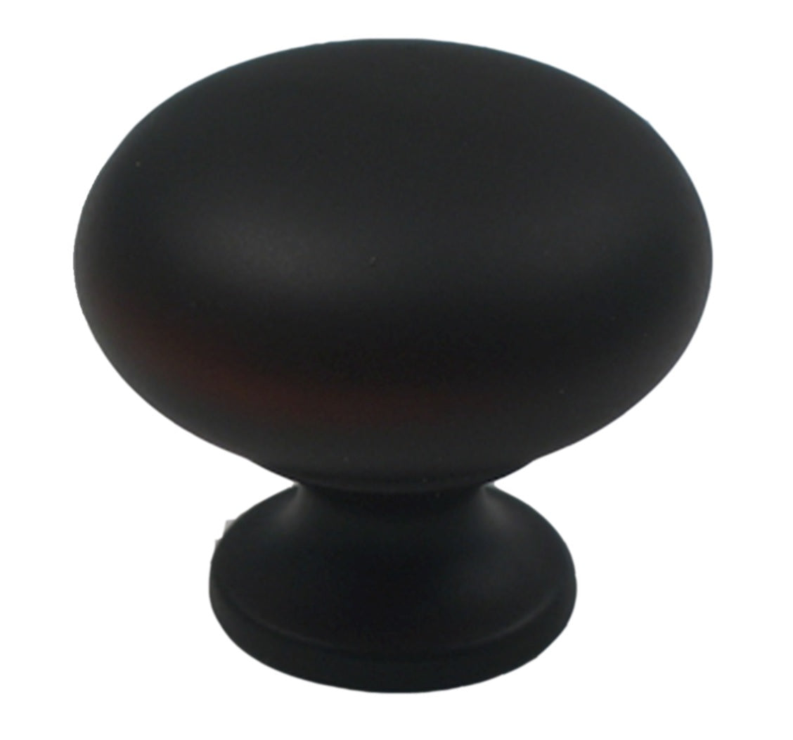 Rusticware 950BLK Modern Mushroom Cabinet Knob, Black