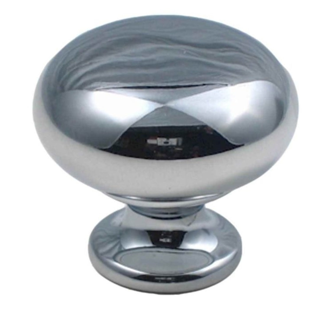 Rusticware 950CH Modern Mushroom Cabinet Knob, Bright Chrome