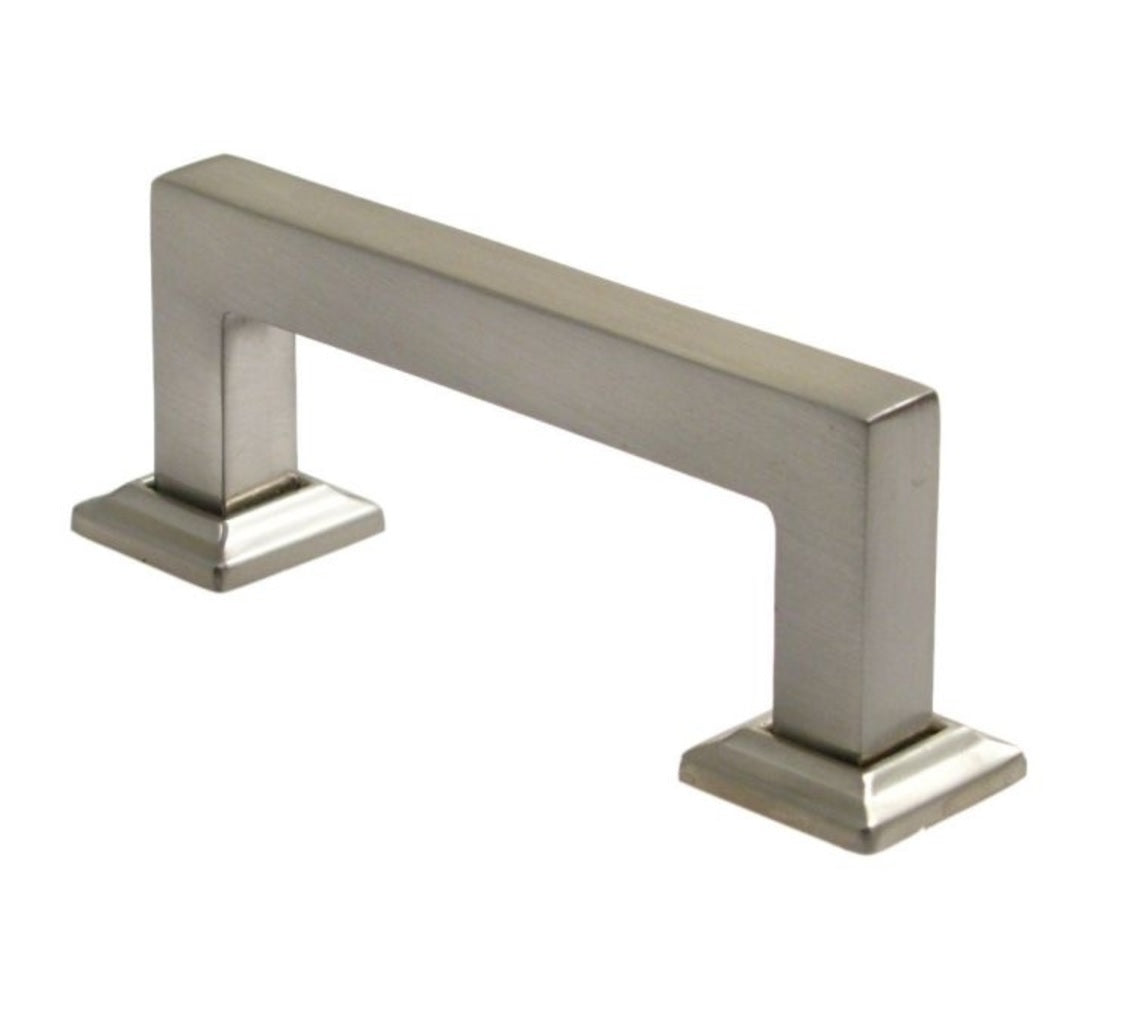 Rusticware 993SN Modern Square Cabinet Pull, 3"