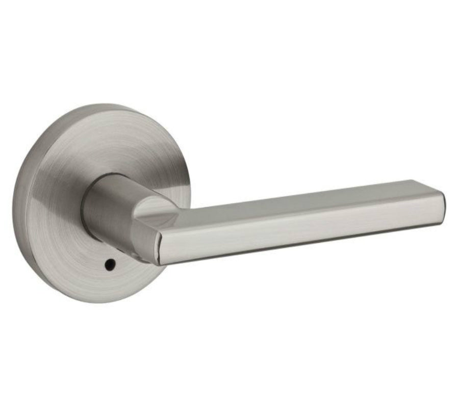 Kwikset 155HFLRDT-15 Halifax Round Privacy Door Lock, Satin Nickel