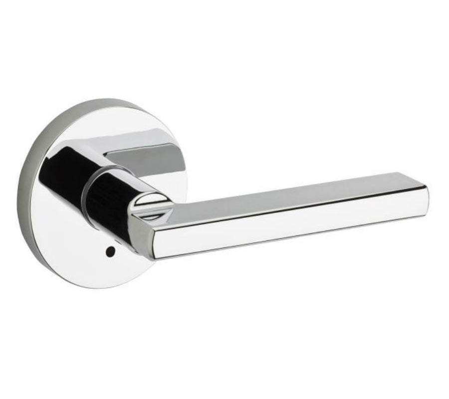 Kwikset 155HFLRDT-26 Halifax Round Privacy Door Lock, Bright Chrome