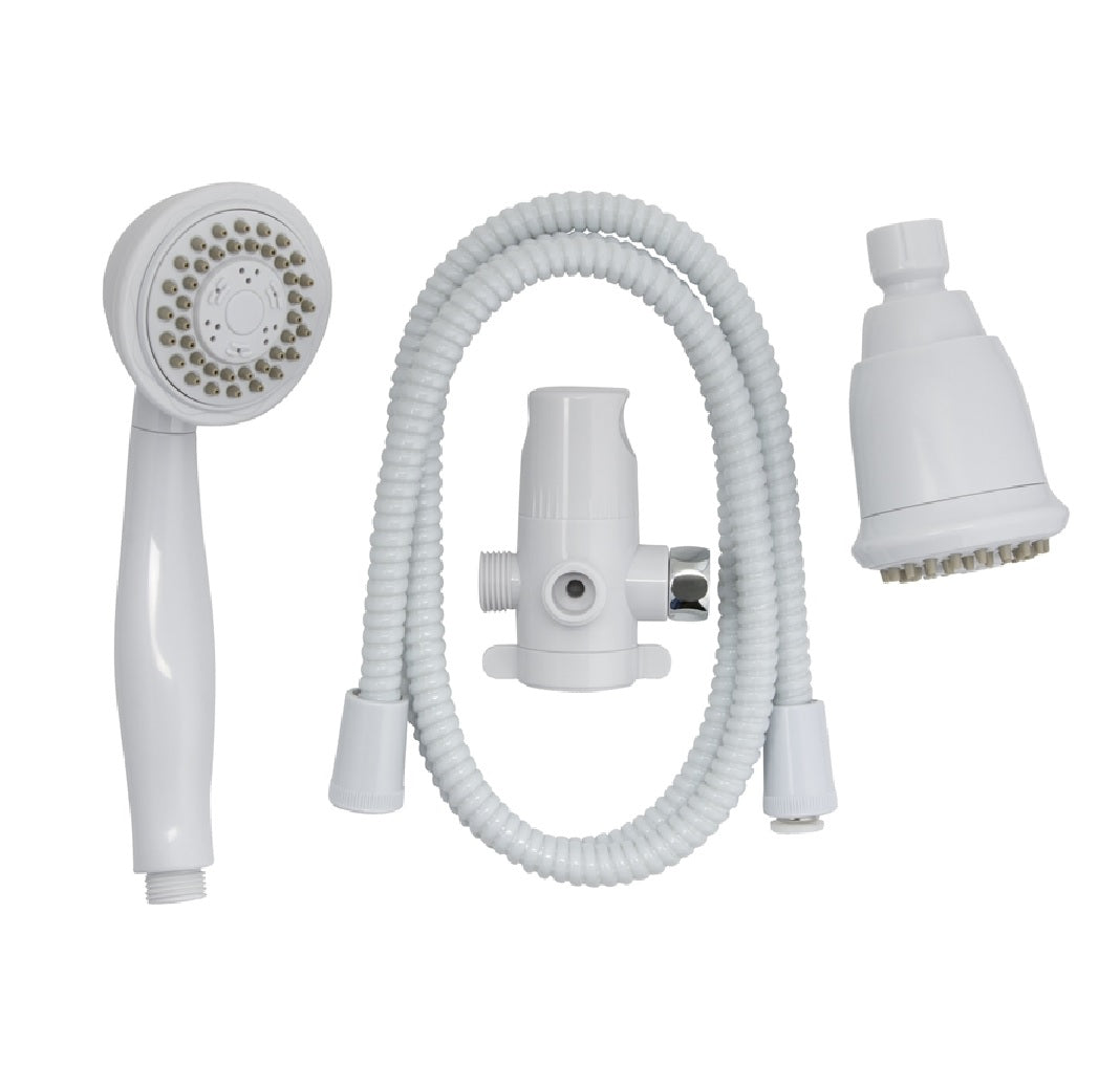 Plumb Pak K750WH 3-Way Round Showerhead Kit