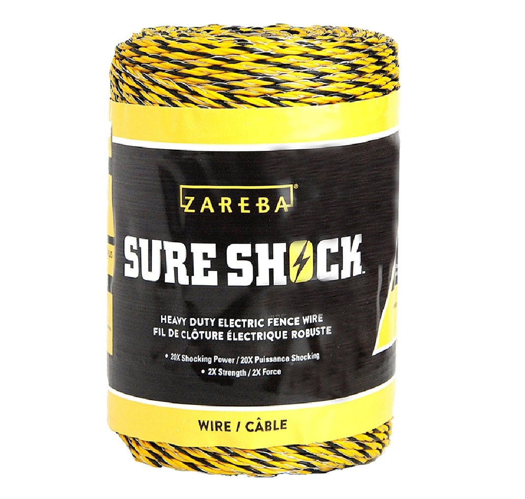 Zareba HDW656YA-Z Sure Shock Heavy-Duty Polytape, Aluminum