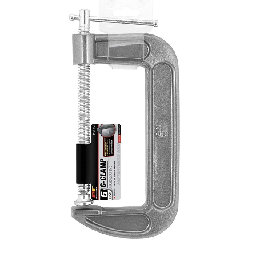 Performance Tool W214C C-Clamp, Ductile Iron, Grey