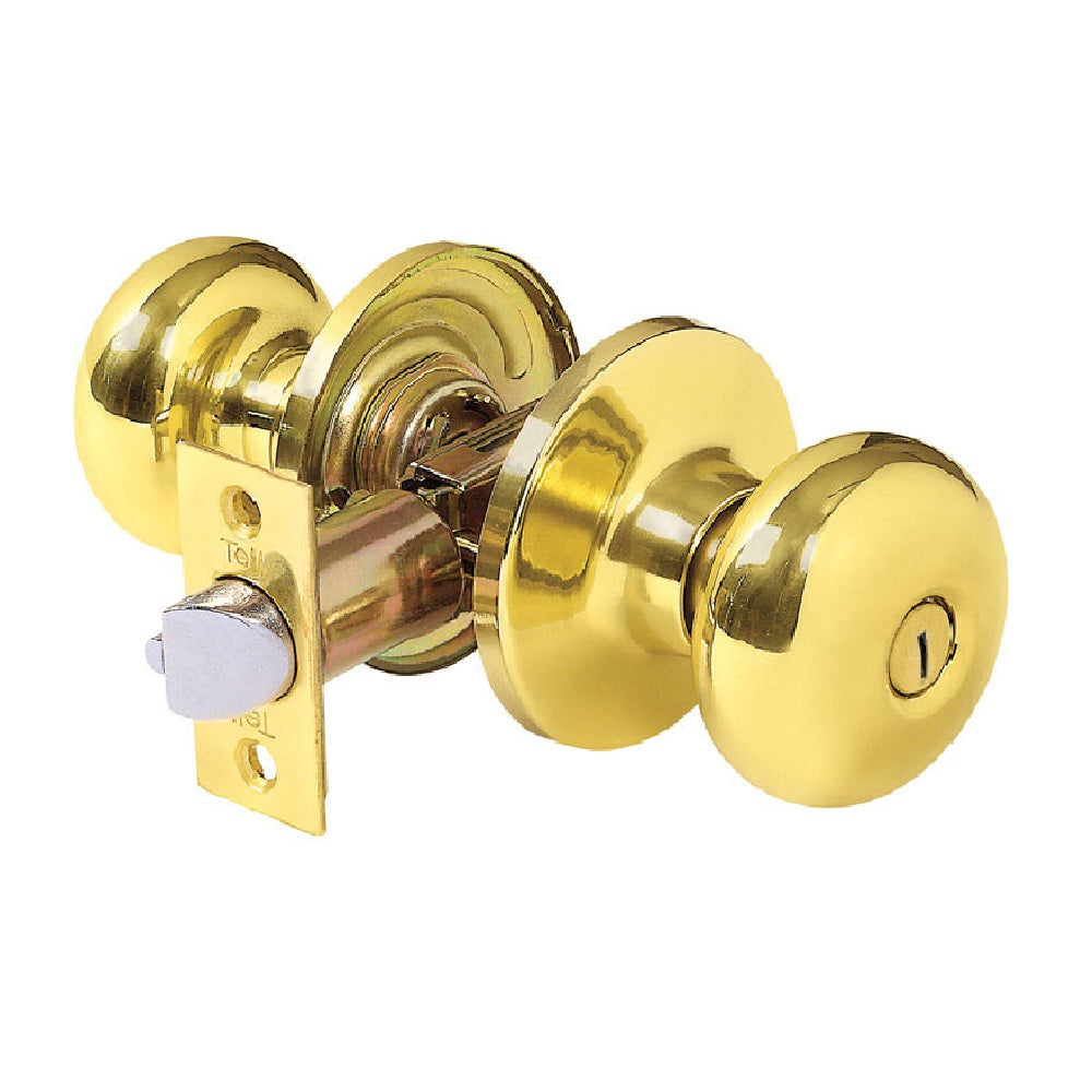 Tell RL100166 Parkland Privacy Knob, Bright Brass