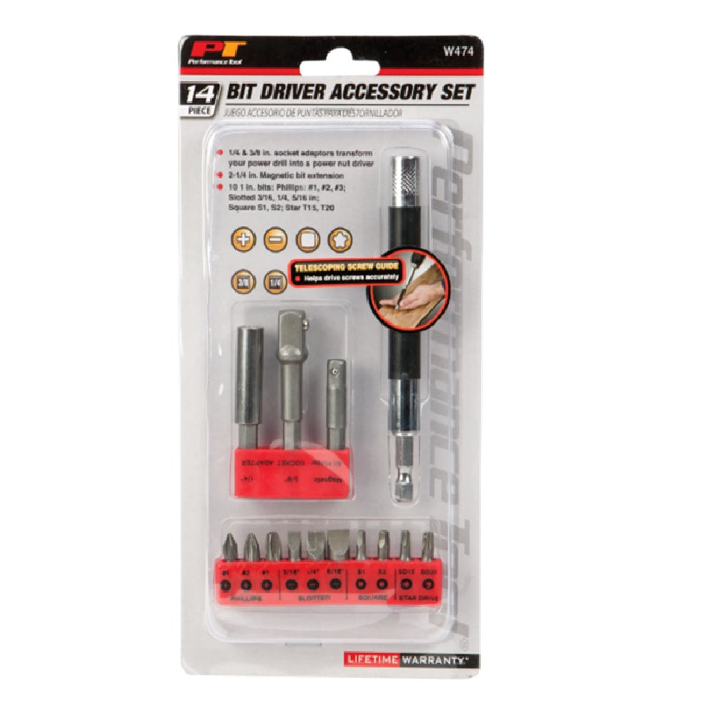 Performance Tool W474 Driver Accessory Set, Assorted