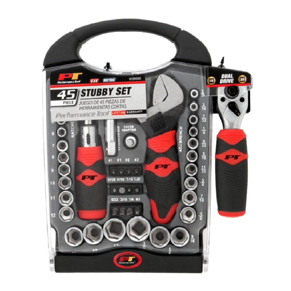 Performance Tool W39000 Stubby Socket and Tool Set