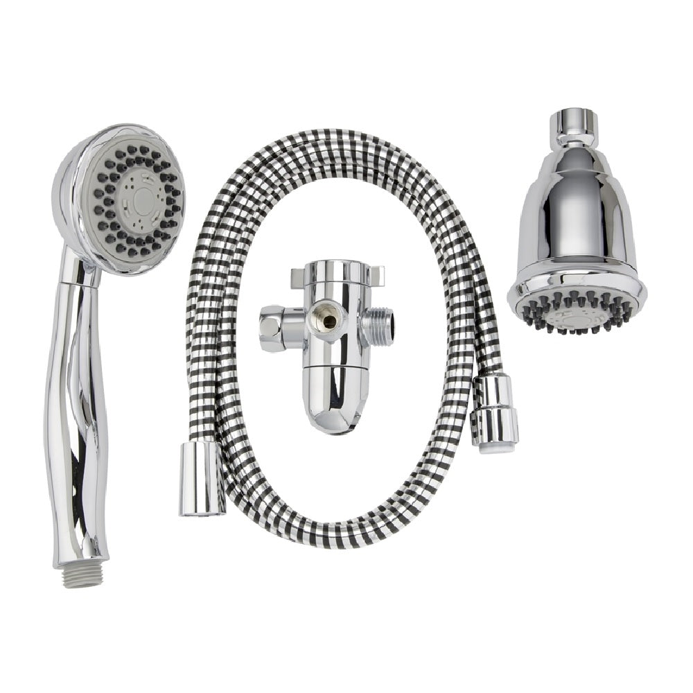 Plumb Pak K750CP Round Showerhead Kit, Metal/Plastic