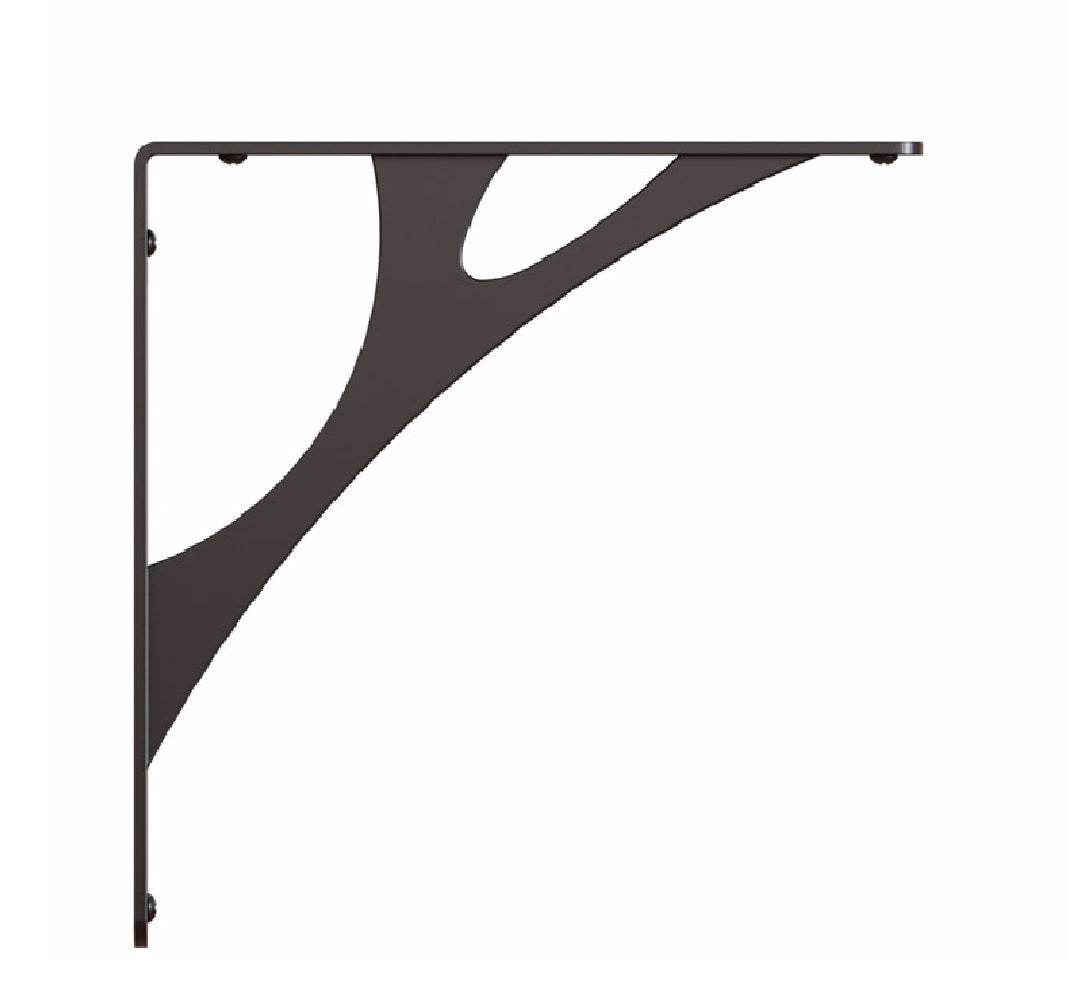Knape & Vogt RP-201MN-8BK Manhattan Decorative Bracket, 8"