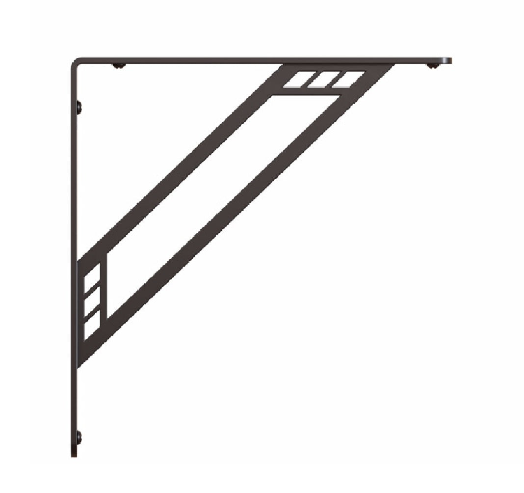 Knape & Vogt RP-201RC-8BK Richland Decorative Bracket, 8"