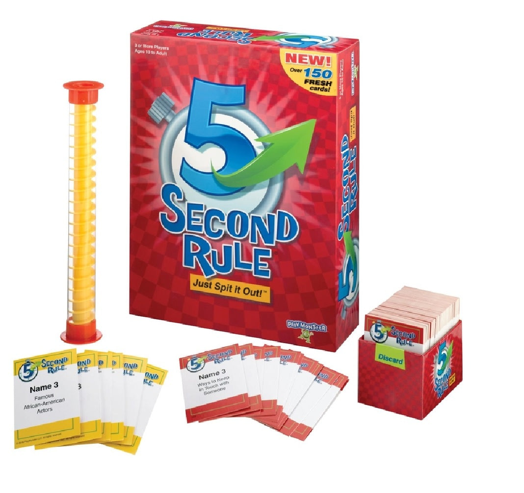 Playmonster 7434 5 Second Rule Family Game