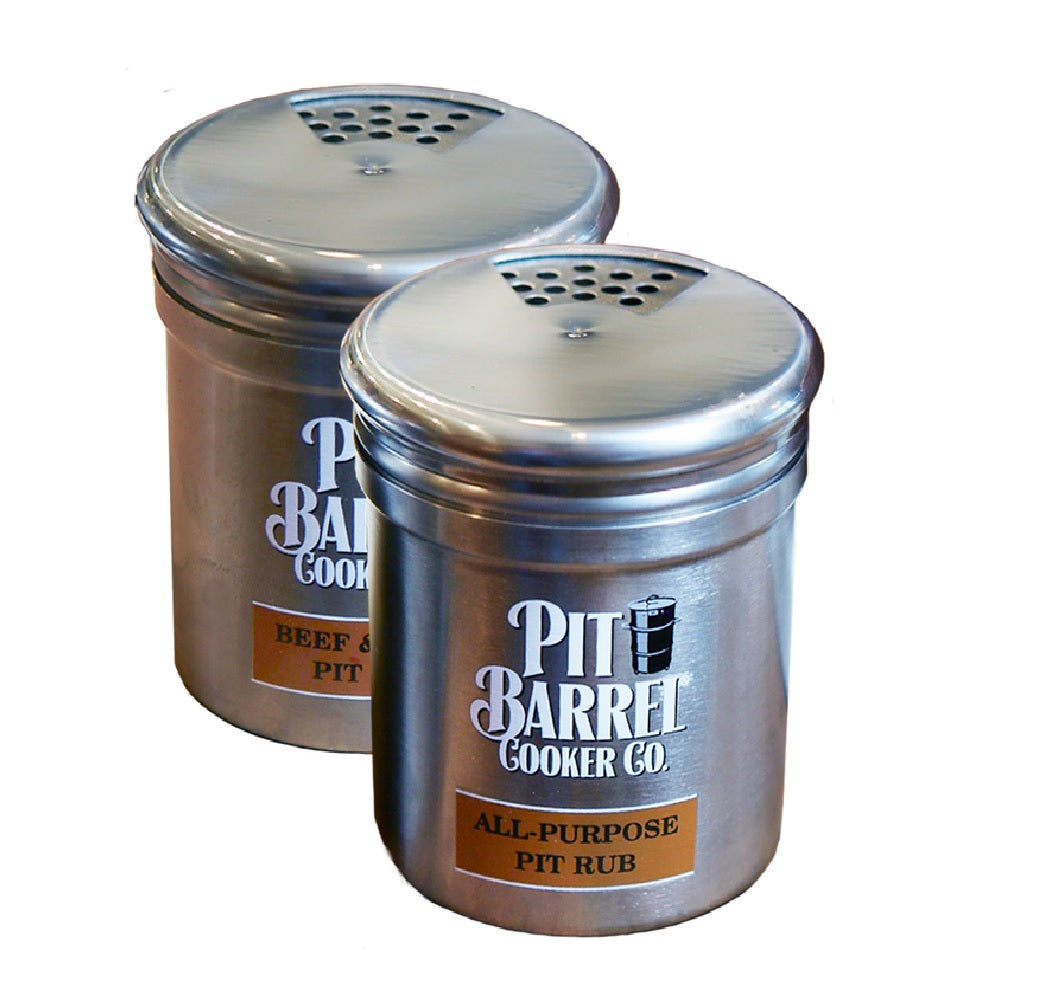 Pit Barrel Cooker AC1016 Shaker Set, Stainless Steel, Silver