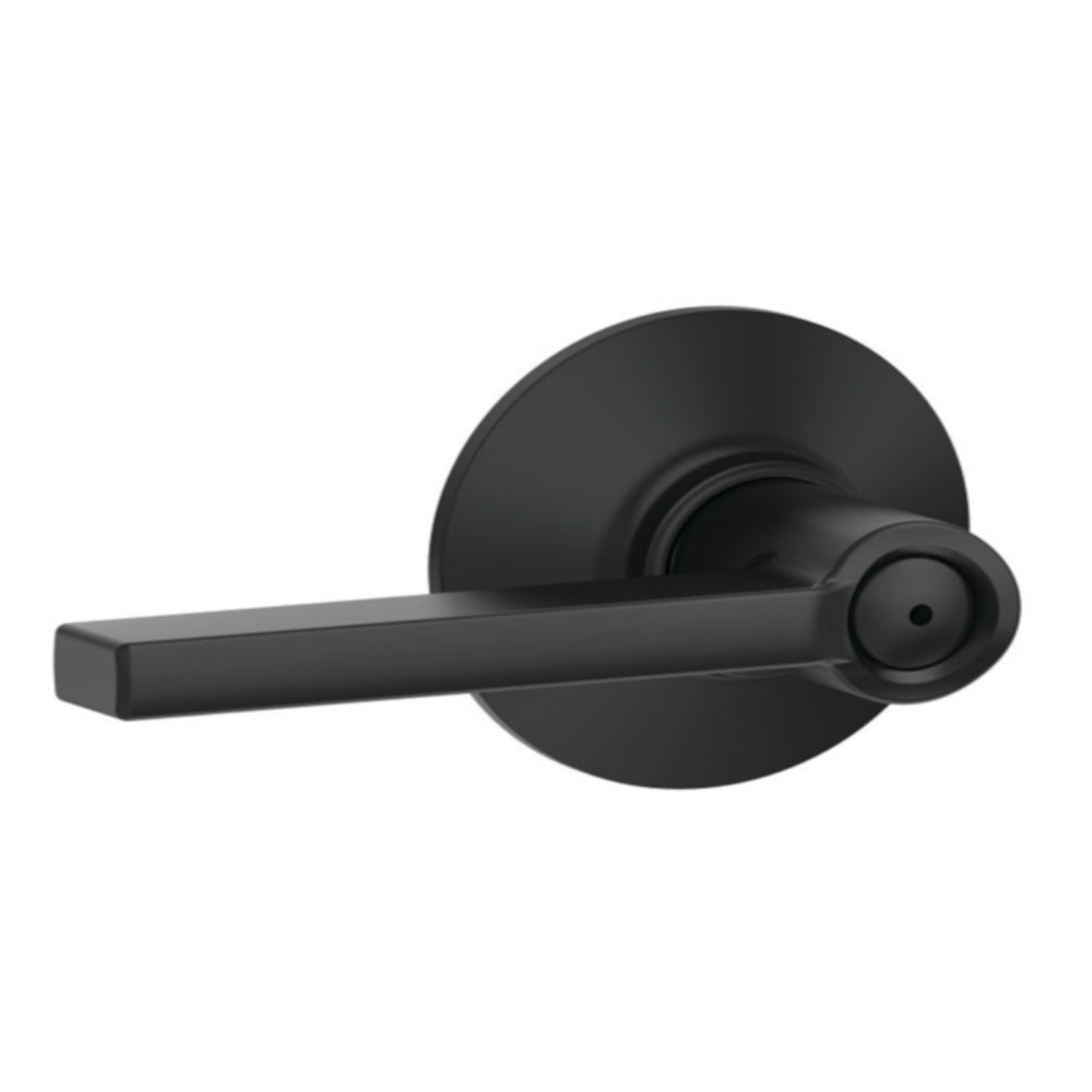 Schlage F40VLAT622 Latitude Bed and Bath Lever, Matte Black