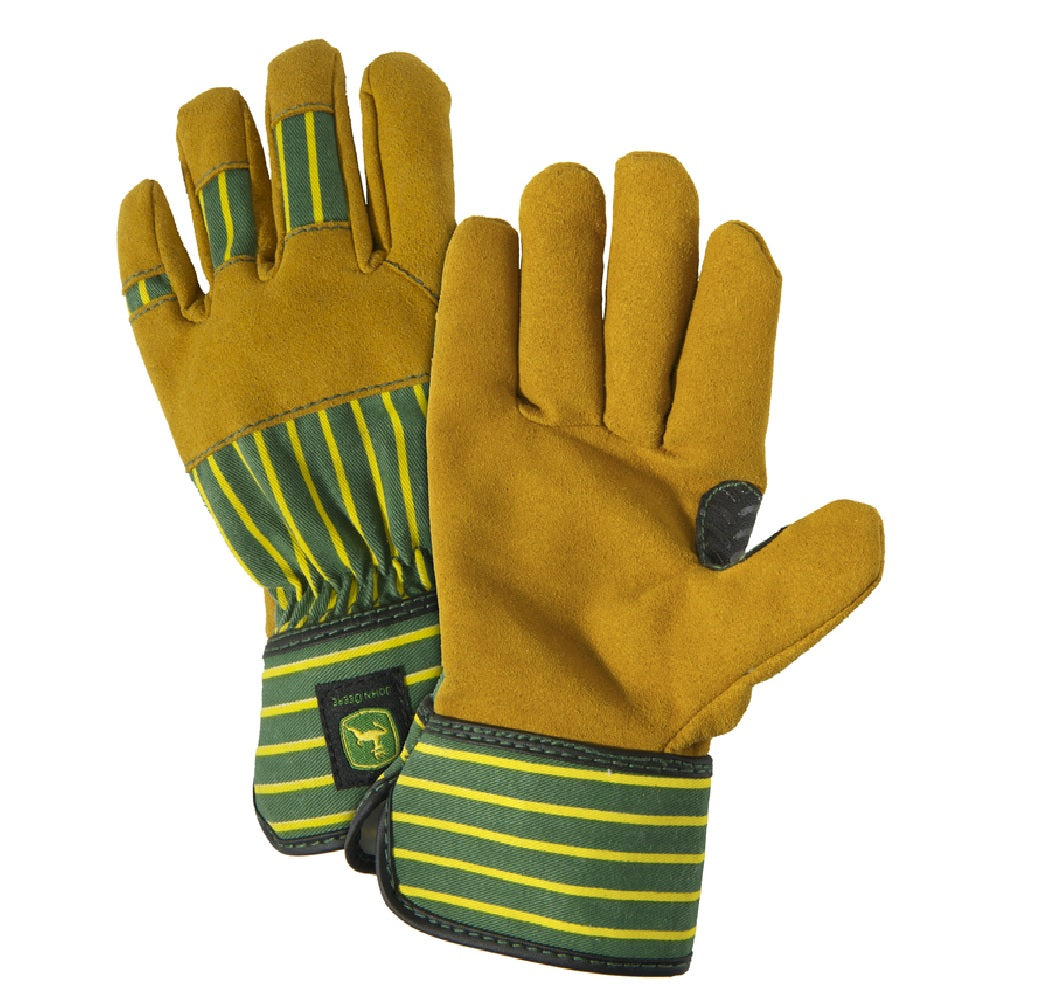 West Chester JD00024-Y John Deere Work Gloves, Green/Yellow