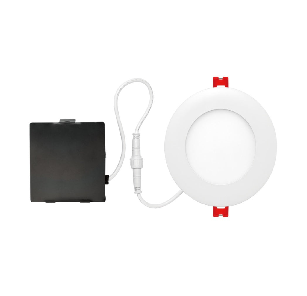 Globe 91495 LED Recessed Lighting Kit, White, 4"