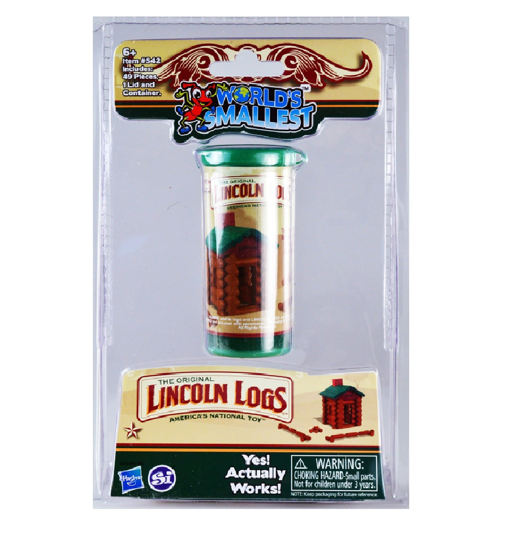 Super Impulse 542 World's Smallest Lincoln Logs, Brown/Green