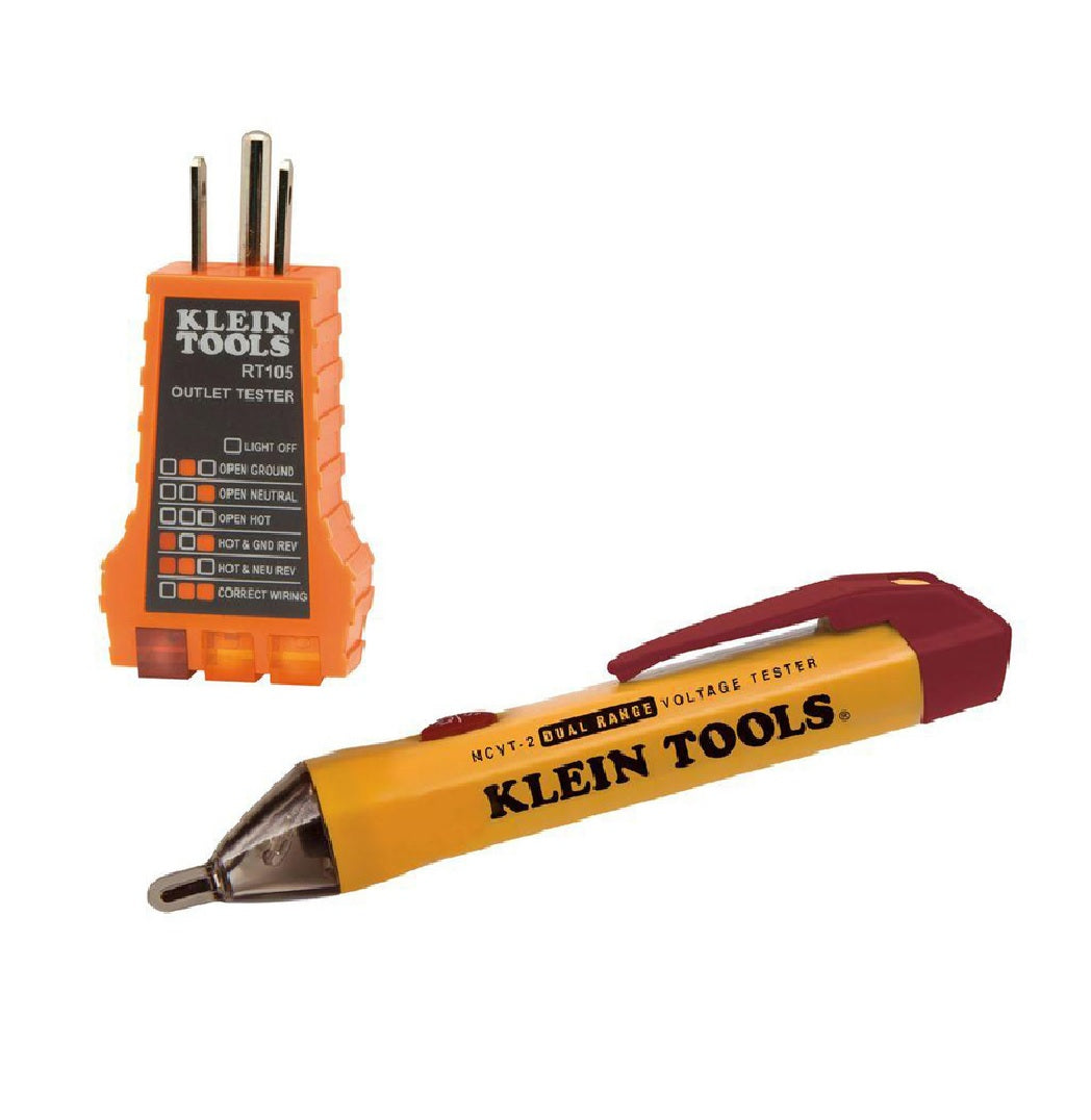 Klein Tools NCVT2KIT Digital Voltage Tester With Receptacle