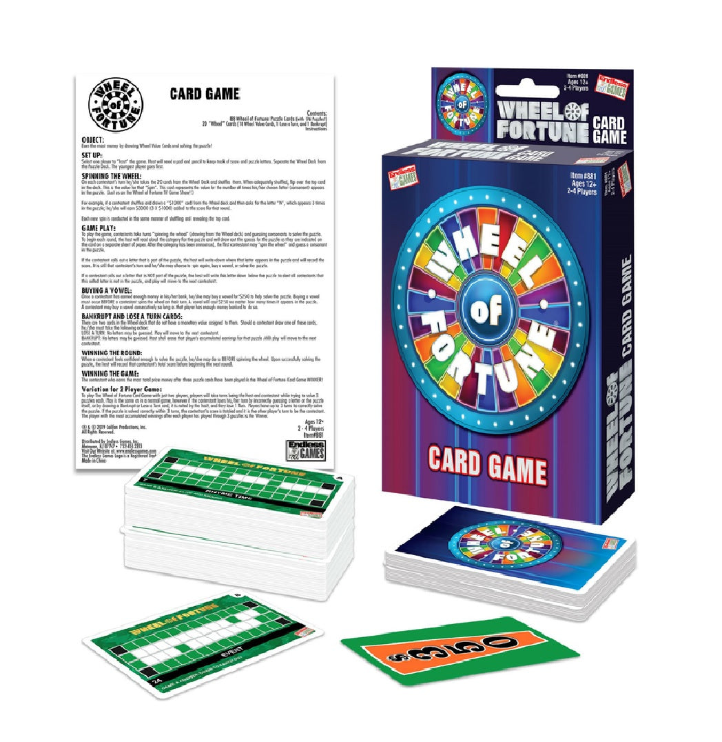 Endless Games 881 Wheel of Fortune Card Game