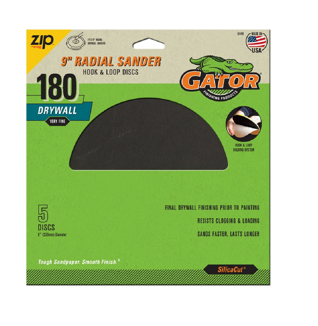 Gator 6444 Hook and Loop Drywall Sanding Disc, 9"