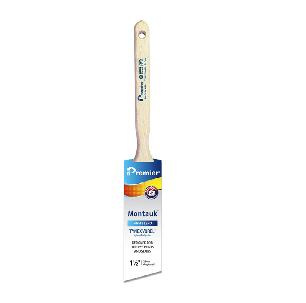 Premier 17210 Montauk Firm Angle Sash Paint Brush, 1-1/2 Inch
