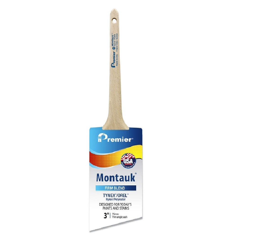 Montauk 17203 Firm Thin Angle Paint Brush, 3 Inch