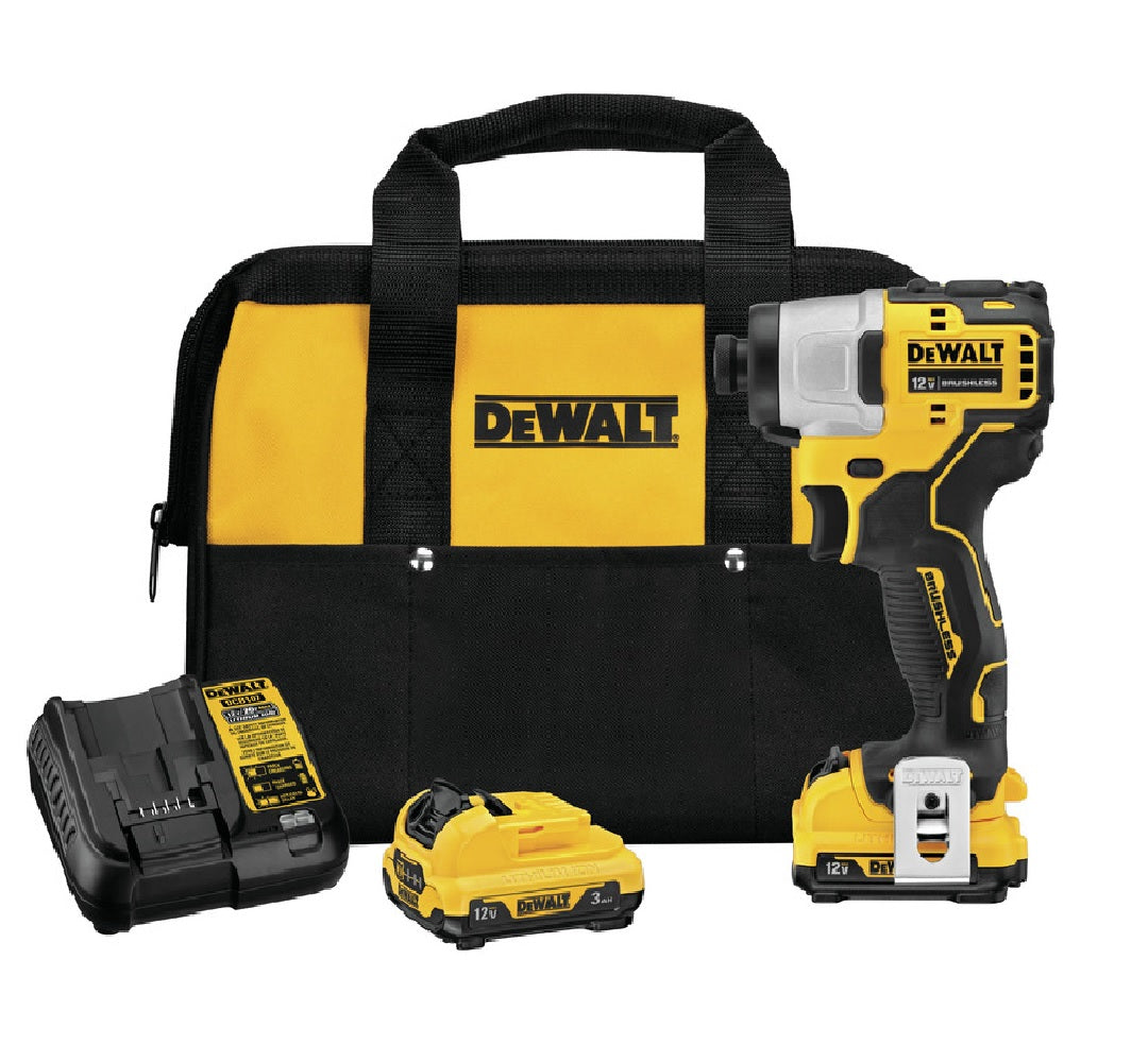 DeWalt DCF801F2 Xtreme 12V Max Cordless Brushless 3-Speed Impact Driver Kit