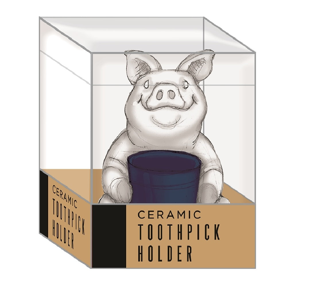 Open Road 90188432 BBQ Toothpick Holder, Ceramic