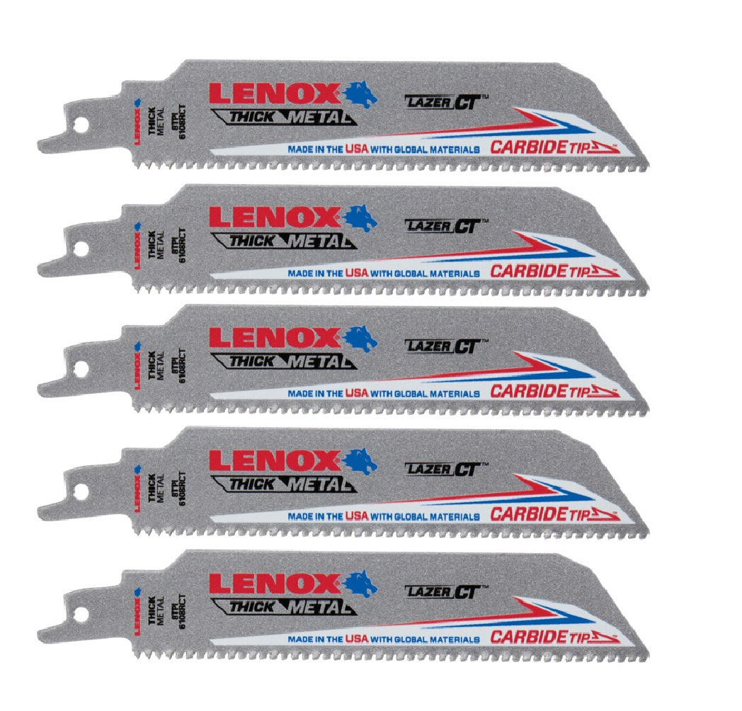Lenox 2014223 8 TPI Carbide Tip Reciprocating Saw Blade