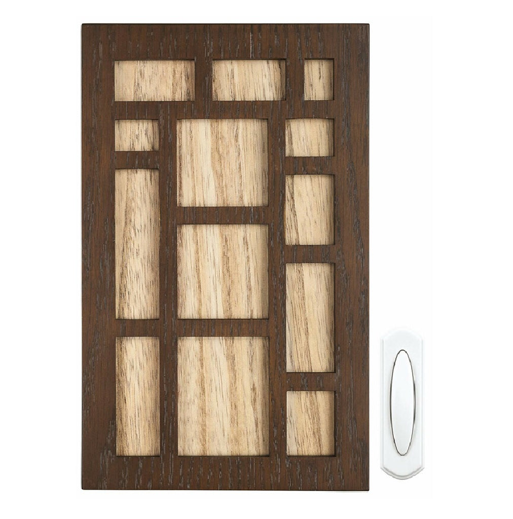 Heath Zenith SL-7464-03 Wireless Door Chime Kit, Brown
